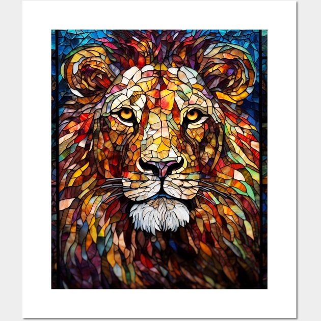 African lion face Wall Art by Jeff NZ